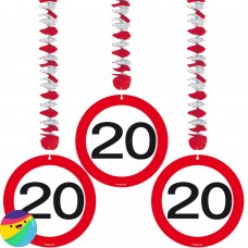 Viseča spirala s prometnim znakom za 20 let Viseča spirala s prometnim znakom za 20 let